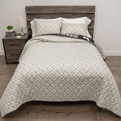 Donna Sharp Ridge Point Plaid Quilt Set