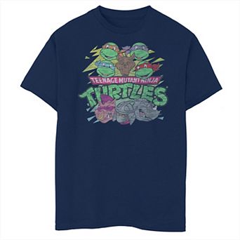Boys 8-20 Nickelodeon Teenage Mutant Ninja Turtles Heroes vs Villains Cast Husky Tee