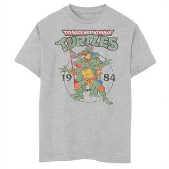 Boys Nickelodeon Teenage Mutant Ninja Turtles Classic Circle 1984 Husky Graphic Tee