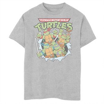 Boys Nickelodeon Teenage Mutant Ninja Turtles Classic Tear Husky Graphic Tee