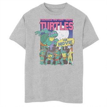 Boys Teenage Mutant Ninja Turtles The Movie Poster Husky Graphic Tee