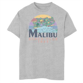Boys Nickelodeon Teenage Mutant Ninja Turtles Malibu Beach 1984 Husky Graphic Tee