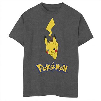 Boy's Pokemon Pikachu Run Logo Husky Tee