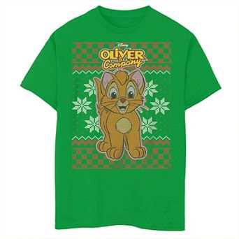 Disney's Oliver & Company Boys 8-20 Christmas Ugly Sweater Graphic Tee