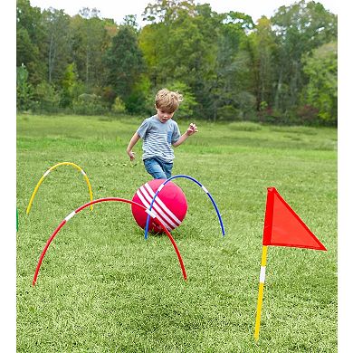 HearthSong Oversized Kick Croquet Outdoor Game for Kids