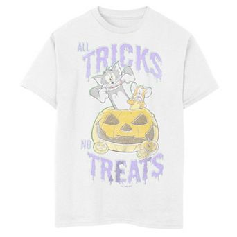 Boys 6-20 Tom And Jerry All Tricks No Treats Graphic Tee