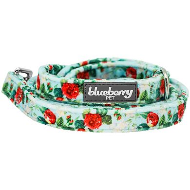 Blueberry Pet Classic Rose Print Dog Leash