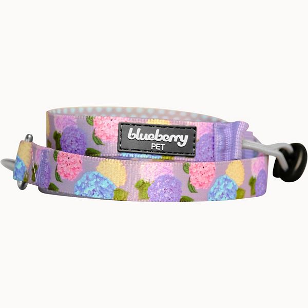 Blueberry Pet Classic Rose Print Dog Leash - Purple