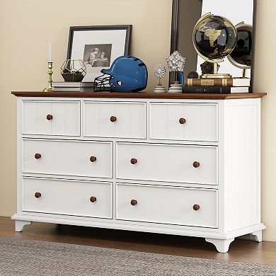 Merax Wooden Captain Seven-Drawer Dresser