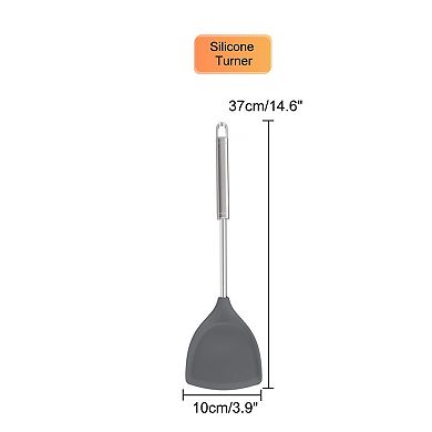 Silicone Turner Spatula Heat Resistant Non-scratch for Mixing Cooking