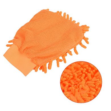 2 Pcs Microfiber Chenille Mitts Scratch-Free Cleaning Glove for Home