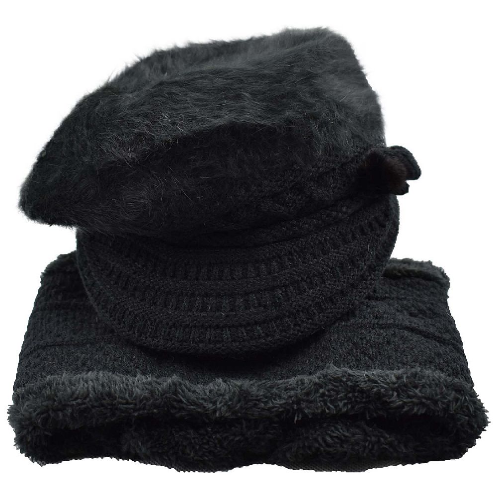 Furry Lined Women's fabulous Hat and Scarf Set