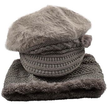 Furry Lined Women's fabulous Hat and Scarf Set