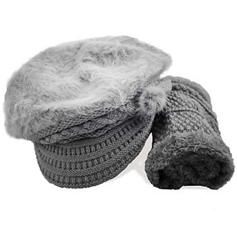 Furry Lined Women's fabulous Hat and Scarf Set