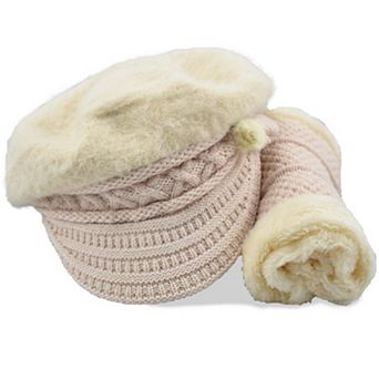 Furry Lined Women's fabulous Hat and Scarf Set