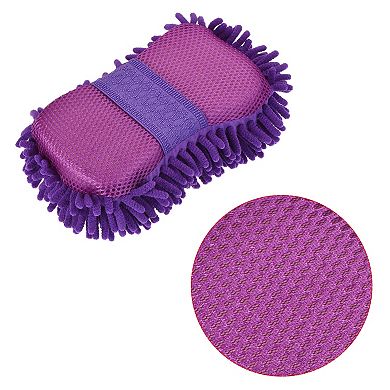 Microfiber Wash Gloves Chenille Cleaning Sponge Mitten Duster