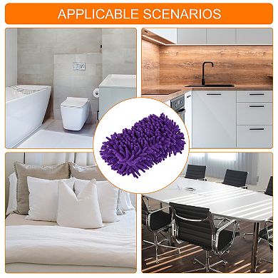 Microfiber Wash Gloves Chenille Cleaning Sponge Mitten Duster