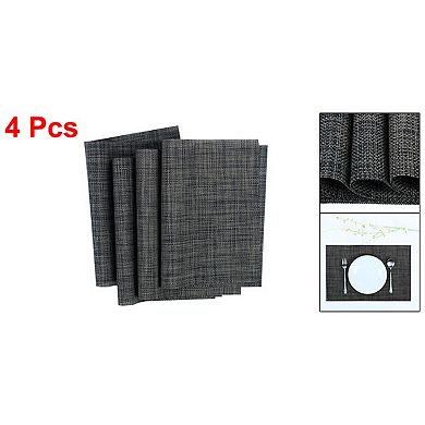 Heat Resistant Non-skid Pvc Table Mats Woven Placemats, Set Of 4