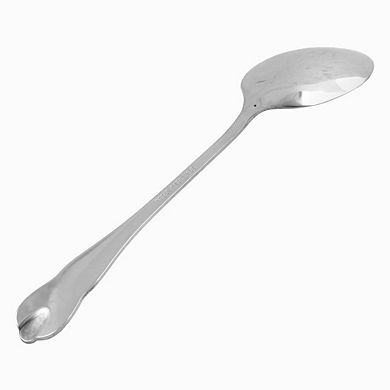 Kitchen Restaurant Bar Stainless Steel Rice Soup Serving Spoon Scoop Silver Tone
