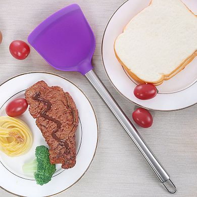 Silicone Turner Spatula Heat Resistant Non Stick for Cooking Baking