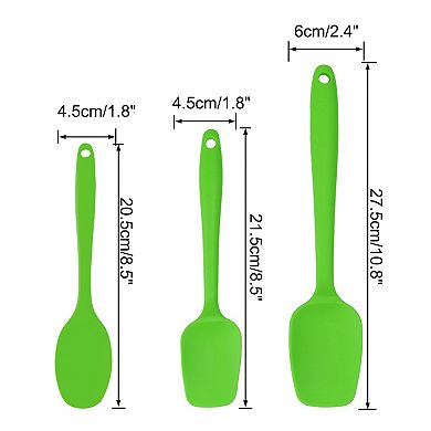3 Pcs Silicone Spatula Heat Resistant Rubber Scraper for Cooking Baking