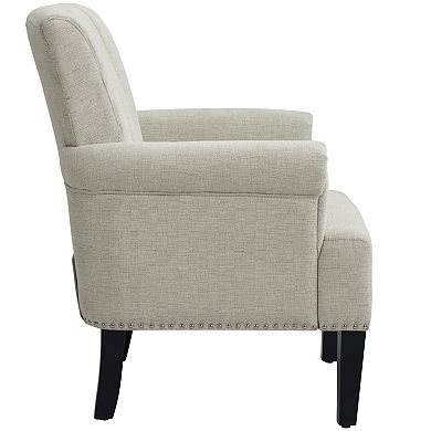 Merax Accent Rivet Tufted Polyester Armchair