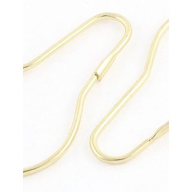 Calabash Shaped Metal Bathroom Shower Curtain Ring Hooks 20Pcs