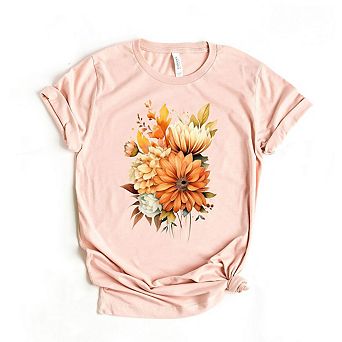 Fall Watercolor Short Sleeve Graphic Tee