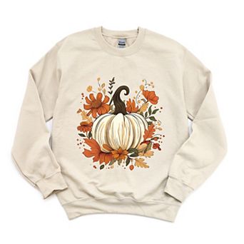 Simply Sage Market Fall Pumpkin Floral Sweatshirt