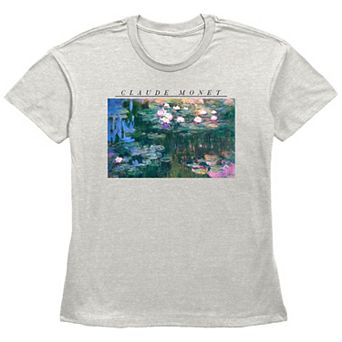 Women's Fifth Sun Claude Monet's Water Water Lilies Painting Graphic Tee