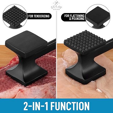 Zulay Kitchen Meat Tenderizer Hammer - 10 Inch