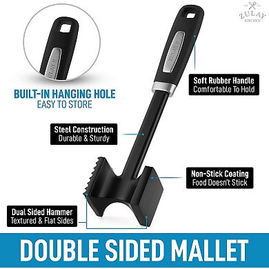 Zulay Kitchen Meat Tenderizer Hammer - 10 Inch