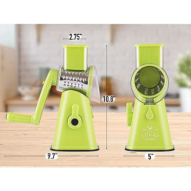 Zulay Kitchen Manual Rotary Cheese Grater with Handle