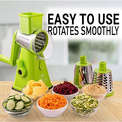 Manual Rotary Cheese Grater with Handle