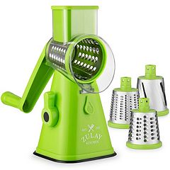  Rotary Cheese Grater with Handle & Upgraded Suction