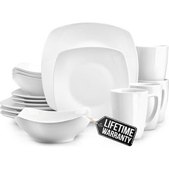 Zulay Kitchen Luna 16 pc Dinnerware Set