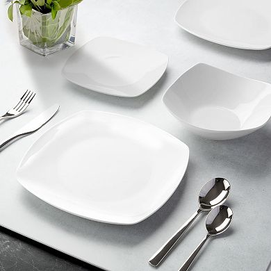 Zulay Kitchen Luna 16 Piece Dinnerware Set