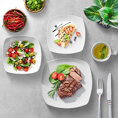 Zulay Kitchen Luna 16 Piece Dinnerware Set