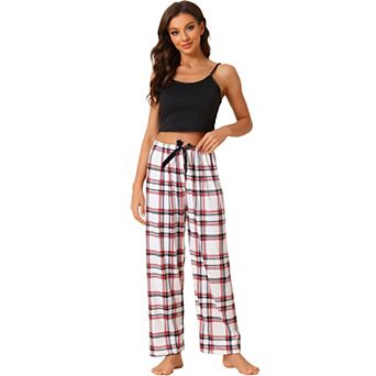 Womens Lounge Pjs 3 pc Sleepwear Crop Cami Tops with Shorts Bottoms Camisole Pajama Set