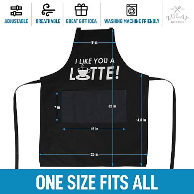 Zulay Kitchen 2-Pack Funny Aprons for Men and Women