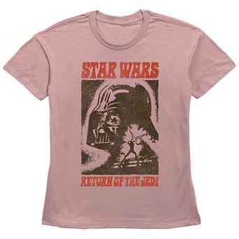 Juniors' Star Wars Return of the Jedi Darth Vader Helmet Poster Graphic Tee