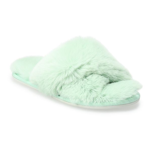 Lc lauren conrad sale mint women's slide sandals