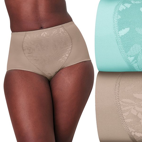Women's Bali® 2Pack Firm Control Tummy Panel Shaping Brief Panty Set X710