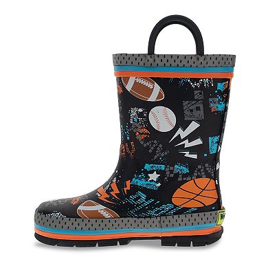 Western Chief Silly Space Boys' Waterproof Rain Boots