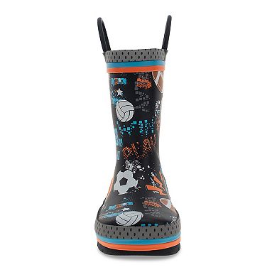 Western Chief Silly Space Boys' Waterproof Rain Boots