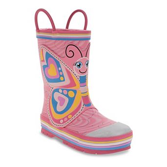 Western Chief Bella Butterfly Girls' Waterproof Rain Boots