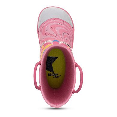 Western Chief Bella Butterfly Girls' Waterproof Rain Boots