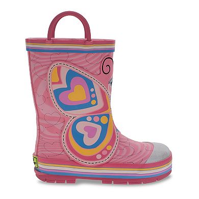 Western Chief Bella Butterfly Girls' Waterproof Rain Boots