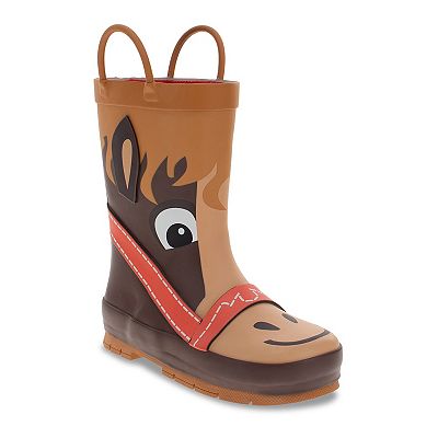 Bottes De Pluie Fille Western Chief « Stud Of The Horses » Avec Doublure - Taille Jeunesse 11 US, Motifs Chevaux Multicolores