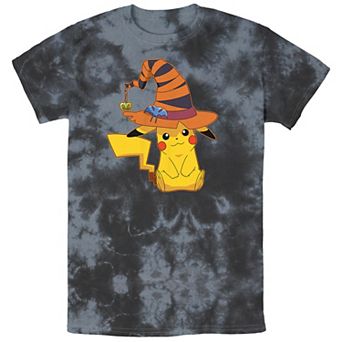 Men's Pokémon Pikachu Witch Costume Hat Bombard Wash Tee